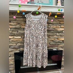 Leopard Print Women’s Maxi Dress